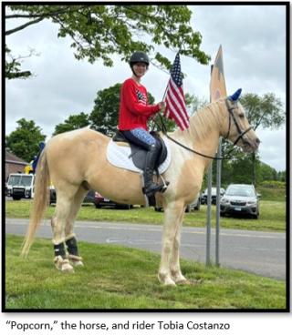 "Popcorn" the horse