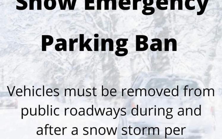 SNOW EMERGENCY PARKING BAN